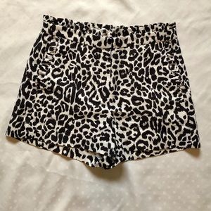 J. Crew Tiger Print Shorts